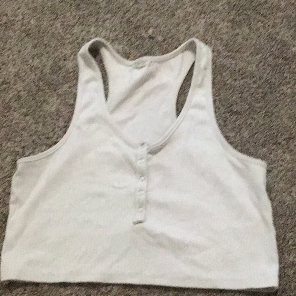 White crop top